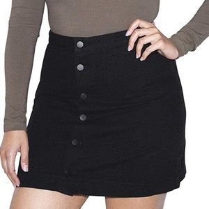 American Apparel High Waisted Denim Skirt - Large